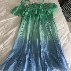 Tie dye cover up dress
